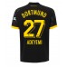 Maillot de foot Borussia Dortmund Karim Adeyemi #27 Extérieur vêtements 2023-24 Manches Courtes